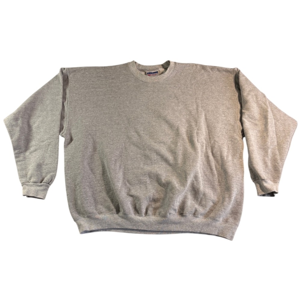 Vintage Wolf Hanes Sweatshirt Adult 2XL (50-52) Gray Cotton Fleece‎ Lined